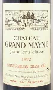 1992年シャトー グラン メイヌ CHATEAU GRAND MAYNE