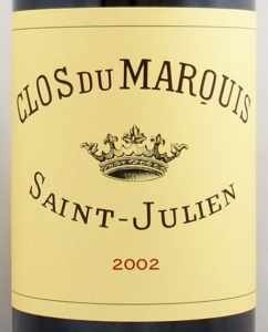 2002年 クロ デュ マルキ CLOS DU MARQUIS の販売[ヴィンテージワイン