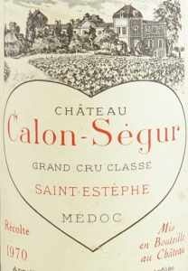 1970年シャトー　カロン　セギュール CHATEAU CALON SEGUR