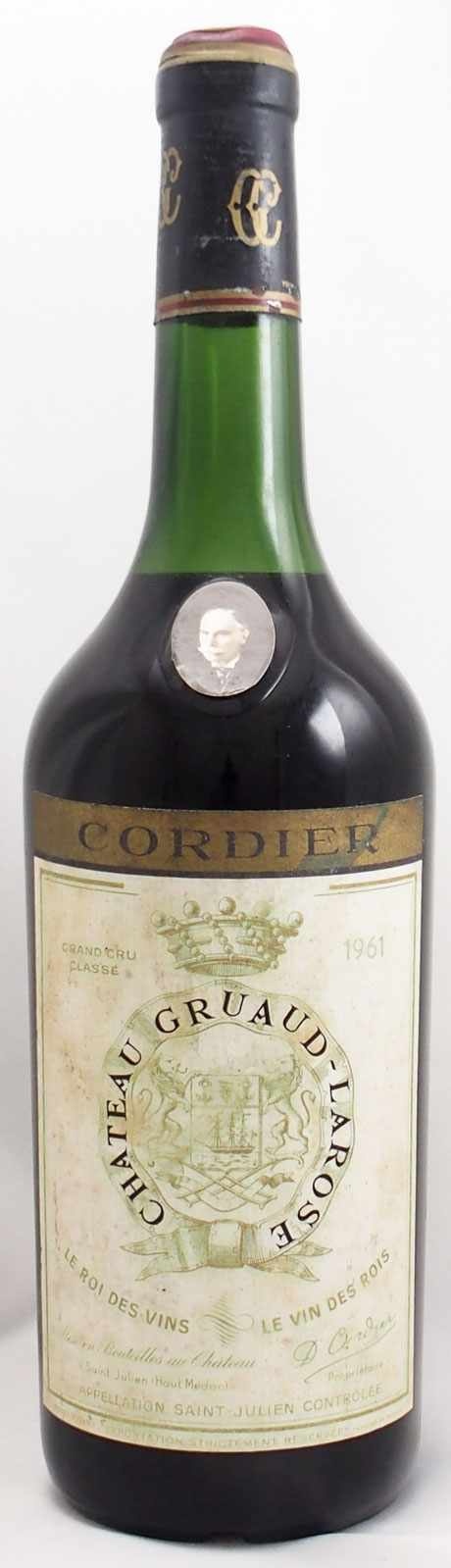 22,050円ボルドー ワイン グレート ヴィンテージ シャトー グリュオ ラローズ1961年