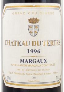 完売】1996年 シャトー デュ テルトル CHATEAU DU TERTRE