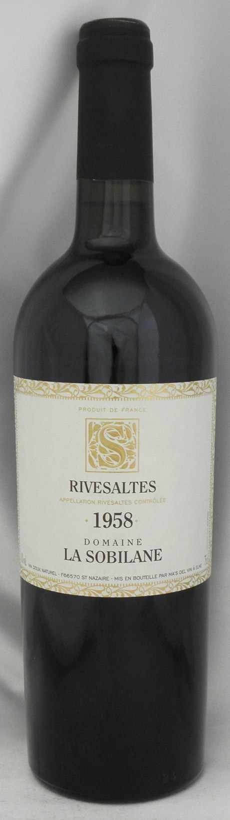 後払い手数料無料】 RIVESALTES １９５８年ワイン thecarestaff.com