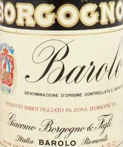 1980年 バローロ リゼルヴァ ジャコモ・ボロゴーニョ社BAROLO RISERVA