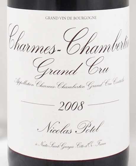 2008年 シャルム シャンベルタン グラン クリュ ニコラ・ポテルCHARMES CHAMBERTIN GRAND CRU NICOLAS  POTELの販売[ヴィンテージワインショップのNengou-wine.com]