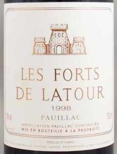1998年 レ フォール ド ラトゥール LES FORTS DE LATOUR の販売