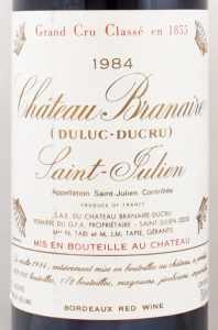 1984年シャトー ブラネール デュクリュ CHATEAU BRANAIRE DUCRU
