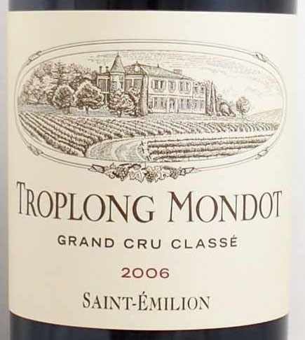 ☆CHATEAU TROPLONG MONDOT（シャトートロロンモンド）1990 750ml