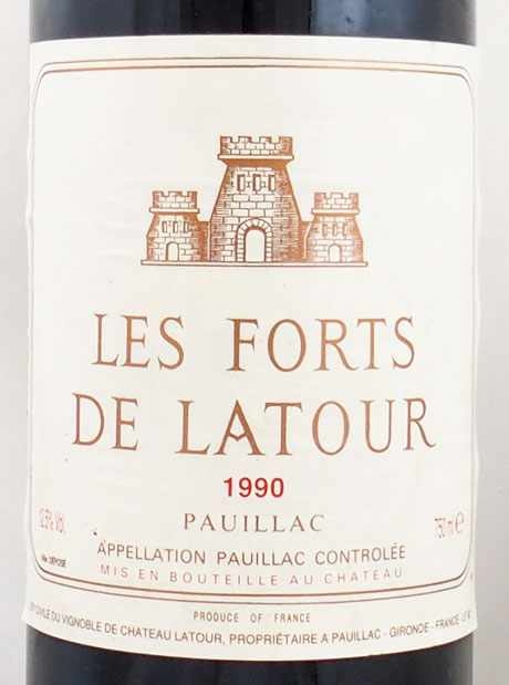 パーカーポイント90点！レ　フォール　ド　ラトゥール Les Forts De Latour 1999年 ワイン投資 コレクション 送料無料1995年 レ フォール ド ラトゥール LES FORTS DE LATOUR