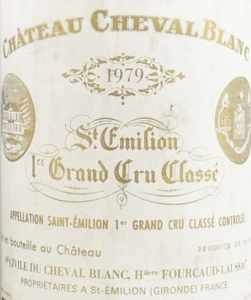 1979年シャトー　シュヴァル　ブラン CHATEAU CHEVAL BLANC