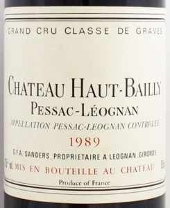 1989年 シャトー オー バイィ CHATEAU HAUT BAILLY の販売