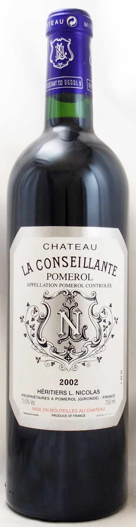 ワイン Chateau La Conseillante Pomerol 2000 BDXLACLACO-0750-2000-