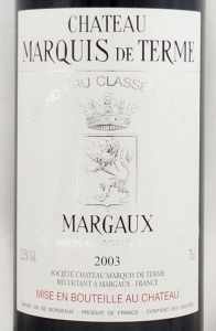 2003年シャトー マルキ ドゥ テルム CHATEAU MARQUIS DE TERME