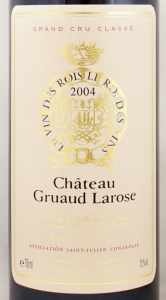 2004年 シャトー グリュオ ラローズ CHATEAU GRUAUD LAROSE の販売