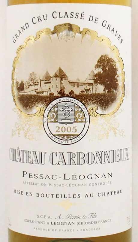 完売】2005年 シャトー カルボニュー ブラン CHATEAU CARBONNIEUX BLANC