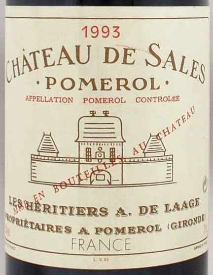 シャトー ド サルの在庫一覧 CHATEAU DE SALES｜年号ワイン.com