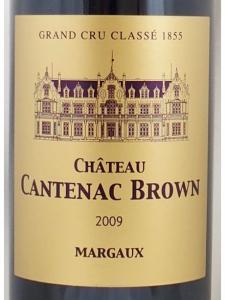 完売】2009年 シャトー カントナック ブラウン CHATEAU CANTENAC BROWN