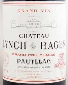 1999年 シャトー ランシュ バージュ CHATEAU LYNCH BAGES の販売