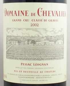 2002年 ドメーヌ ド シュヴァリエ DOMAINE DE CHEVALIER の販売