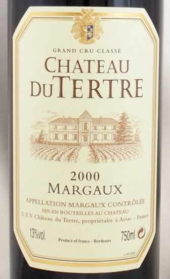 2000年 シャトー デュ テルトル CHATEAU DU TERTRE の販売