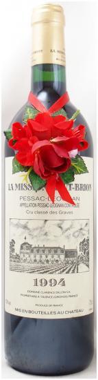 送料無料】1994年 シャトー ラ ミッション オー ブリオン CHATEAU LA