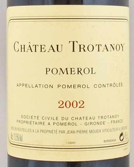 2002年 シャトー トロタノワ CHATEAU TROTANOY の販売[ヴィンテージワインショップのNengou-wine.com]