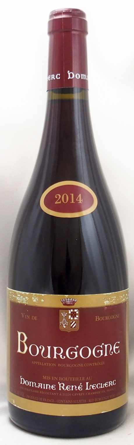 ルネ・ルクレール ブルゴーニュ・ルージュ 2014 ワイン750ml photo1.jpg