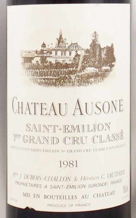 Chateau Ausone 1981 赤ワイン Château Ausone - Bordeaux Tradition - Négoce de Vins