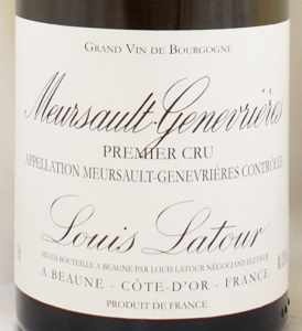 2006年ムルソー プルミエ クリュ ジュヌヴリエール MEURSAULT PREMIER CRU GENEVRIERES