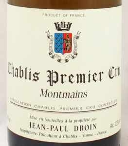 1996年シャブリ プルミエ クリュ モンマン CHABLIS PREMIER CRU MONTMAIN