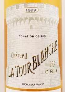 1999年シャトー ラ トゥール ブランシュ CHATEAU LA TOUR BLANCHE