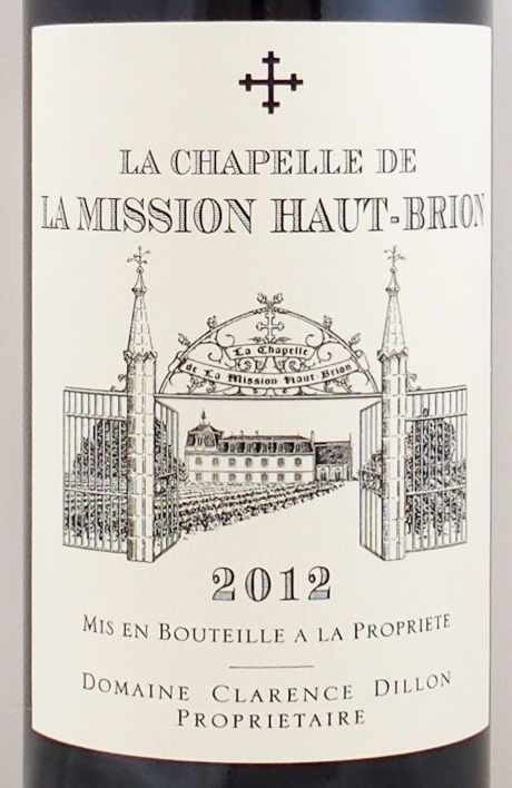 2012年 ラ シャペル ド ラ ミッション オー ブリオン LA CHAPELLE DE LA MISSION HAUT BRION  の販売[ヴィンテージワインショップのNengou-wine.com]