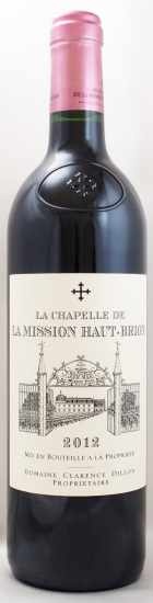 2012年 ラ　シャペル　ド　ラ　ミッション　オー　ブリオン LA CHAPELLE DE LA MISSION HAUT BRION
