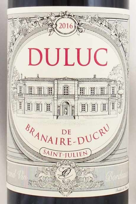 2016年 デュリュック ド ブラネール デュクリュ DULUC DE