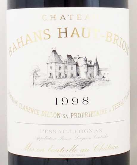 1998年 シャトー バーン オー ブリオン CHATEAU BAHANS HAUT BRION  の販売[ヴィンテージワインショップのNengou-wine.com]