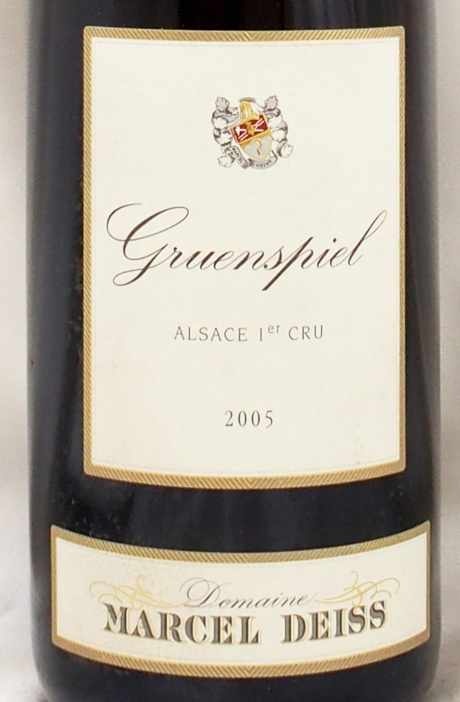 2005年 グリュエンスピール ドメーヌ・マルセル・ダイスGRUENSPIEL DOMAINE MARCEL DEISSの販売[ヴィンテージワイン 専門店のNengou-wine.com]