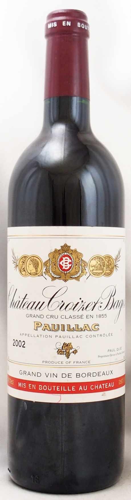 シャトー クロワゼ バージュの在庫一覧 CHATEAU CROIZET BAGES [ヴィンテージワイン専門店のNengou-wine.com]