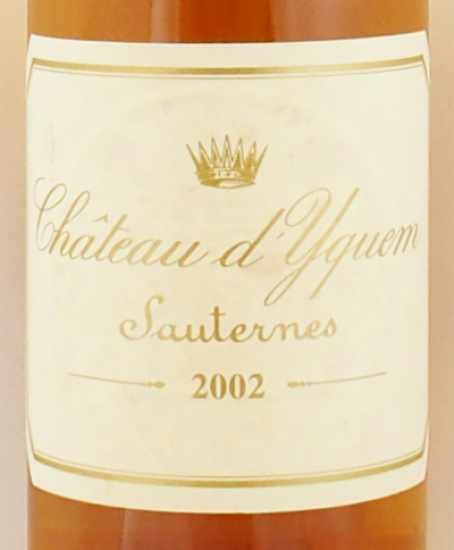 2002年 シャトー ディケム ハーフサイズ CHATEAU YQUEM HALF の販売