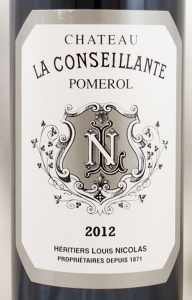 2012年シャトー ラ コンセイヤント CHATEAU LA CONSEILLANTE