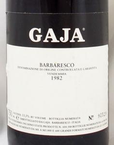 送料無料】1982年 バルバレスコ ガヤBARBARESCO GAJA