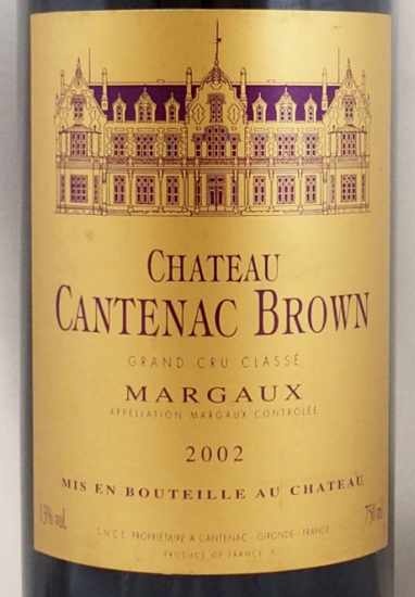 2002年 シャトー カントナック ブラウン CHATEAU CANTENAC BROWN