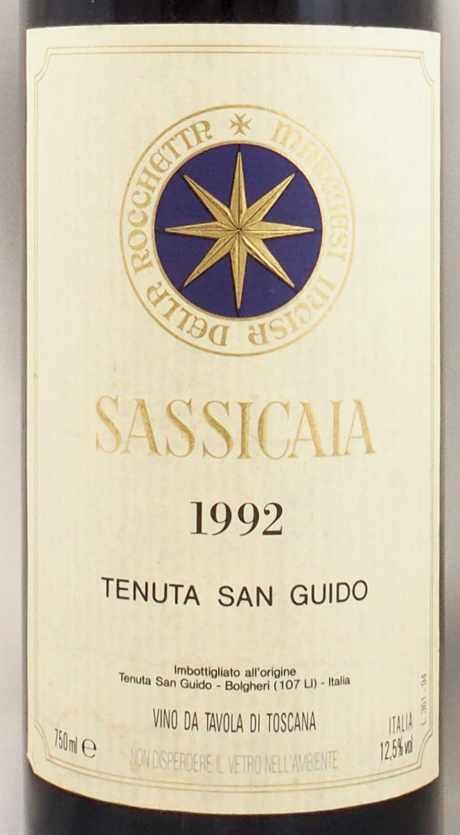 76％以上節約 サッシカイア SASSICAIA 1993 TENUTA SAN GUIDO