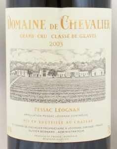 2003年 ドメーヌ ド シュヴァリエ ブラン DOMAINE DE CHEVALIER BLANC