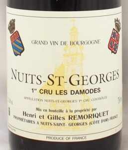 2001年ニュイ サン ジョルジュ プルミエ クリュ レ ダモード NUITS ST GEORGES 1ER CRU LES DAMODES