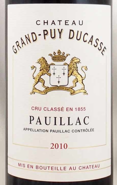 2010年 シャトー グラン ピュイ デュカス CHATEAU GRAND PUY DUCASSE