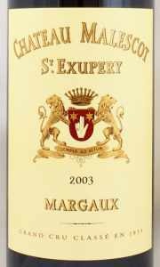 2003年 シャトー マレスコ サン テグジュペリ CHATEAU MALESCOT ST EXUPERY