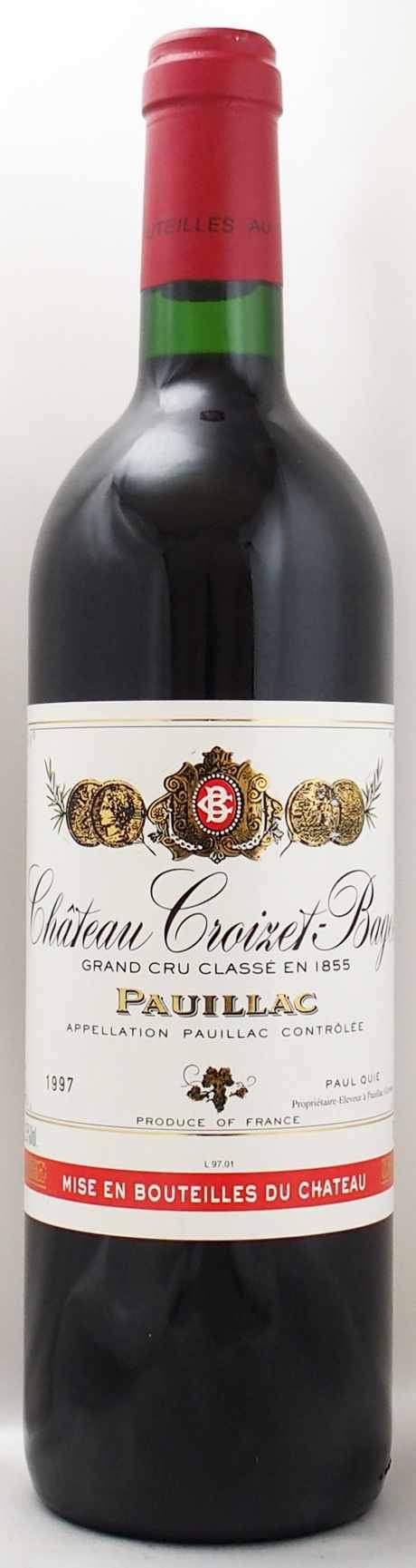 シャトー クロワゼ バージュの在庫一覧 CHATEAU CROIZET BAGES｜年号