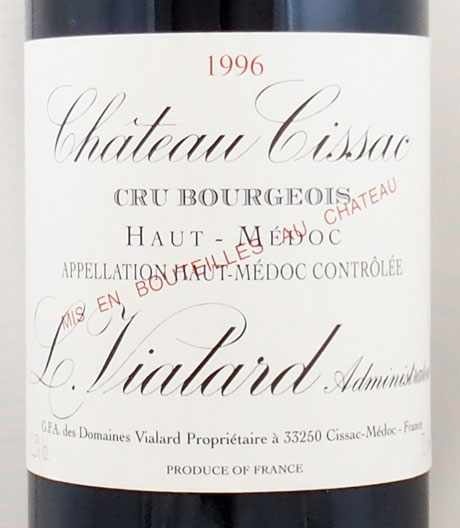 1996年 シャトー シサック CHATEAU CISSAC の販売[ヴィンテージワインショップのNengou-wine.com]