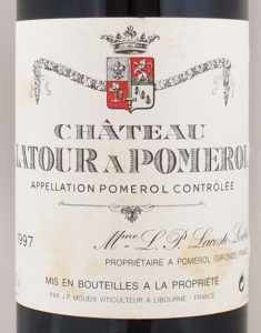 1997年 シャトー ラトゥール ア ポムロール CHATEAU LATOUR A POMEROL