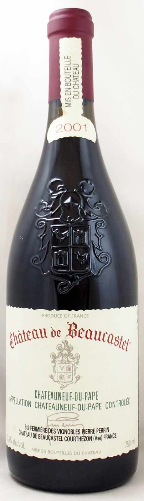 Château de Beaucastel 2001 赤ワイン Château de Beaucastel 2001