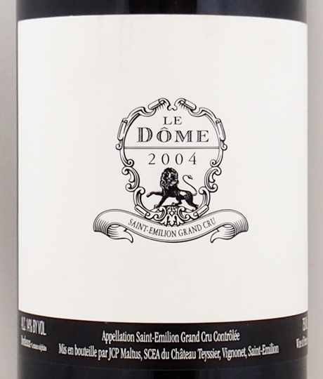 有名ブランド 2004年 ル ドーム LE DOME の販売[ヴィンテージワインショップの ワイン